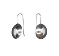 E000780 Genuine Sterling Silver Earrings Hemispheres Solid Hallmarked 925 Handmade